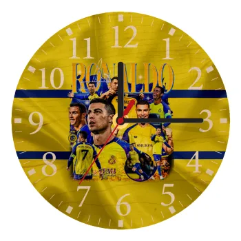Cristiano Ronaldo Al Nassr, Ρολόι τοίχου ξύλινο plywood (20cm)