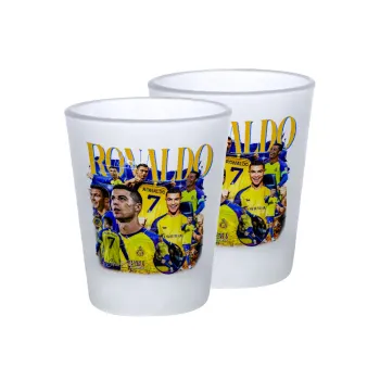 Cristiano Ronaldo Al Nassr, Σφηνοπότηρα γυάλινα 45ml του πάγου (2 τεμάχια)