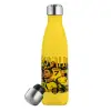 Μεταλλικό παγούρι θερμός Κίτρινος (Stainless steel), διπλού τοιχώματος, 500ml