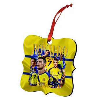 Cristiano Ronaldo Al Nassr, Στολίδι Χριστουγεννιάτικο στολίδι polygon ξύλινο 7.5cm