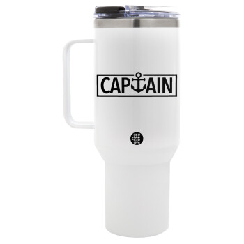 CAPTAIN, Mega Stainless steel Tumbler with lid, double wall 1,2L