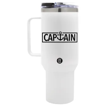 CAPTAIN, Mega Tumbler με καπάκι, διπλού τοιχώματος (θερμό) 1,2L