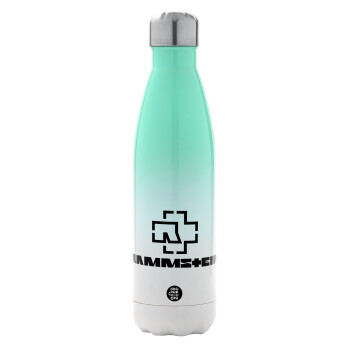 Rammstein, Metal mug thermos Green/White (Stainless steel), double wall, 500ml