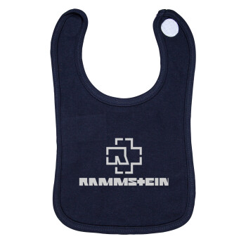 Rammstein, Σαλιάρα με Σκρατς 100% Organic Cotton Μπλε (0-18 months)