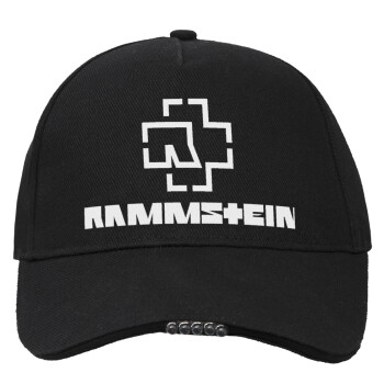 Rammstein, Καπέλο Εργασίας & Δραστηριοτήτων με LED Φως - Ιδανικό για Νύχτα & Χαμηλό Φωτισμό (100% ΒΑΜΒΑΚΕΡΟ, ΕΝΗΛΙΚΩΝ, UNISEX)