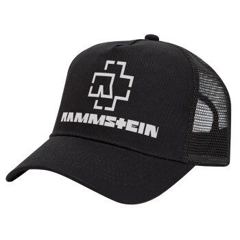 Rammstein, Καπέλο Trucker με Δίχτυ, Μαύρο, (ΒΑΜΒΑΚΕΡΟ, ΠΑΙΔΙΚΟ, UNISEX, ONE SIZE)