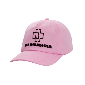 Rammstein, Casual children's baseball cap, 100% Cotton Twill, PINK (COTTON, CHILDREN'S, ONE SIZE)