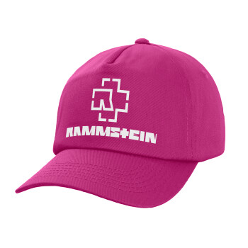 Rammstein, Καπέλο Ενηλίκων Baseball, 100% Βαμβακερό,  Φούξια,(purple) (ΒΑΜΒΑΚΕΡΟ, ΕΝΗΛΙΚΩΝ, UNISEX, ONE SIZE)