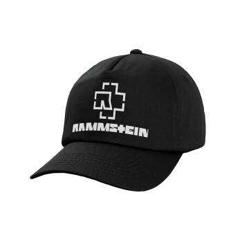Rammstein, Καπέλο παιδικό Baseball, 100% Βαμβακερό,  Μαύρο
