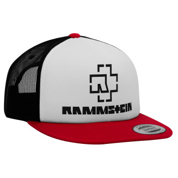 Rammstein, Καπέλο Ενηλίκων Foam Flat Snapback με Δίχτυ, (POLYESTER, ΕΝΗΛΙΚΩΝ, UNISEX, ONE SIZE)