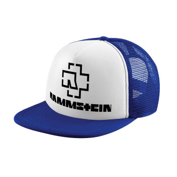 Rammstein, Καπέλο Ενηλίκων Soft Trucker με Δίχτυ Blue/White (POLYESTER, ΕΝΗΛΙΚΩΝ, UNISEX, ONE SIZE)