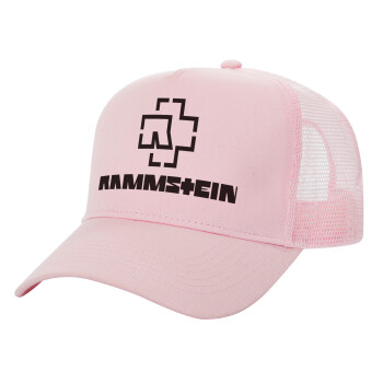 Rammstein, Καπέλο Ενηλίκων Structured Trucker, με Δίχτυ, ΡΟΖ (100% ΒΑΜΒΑΚΕΡΟ, ΕΝΗΛΙΚΩΝ, UNISEX, ONE SIZE)