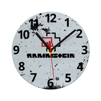 Rammstein, Ρολόι τοίχου γυάλινο (20cm)