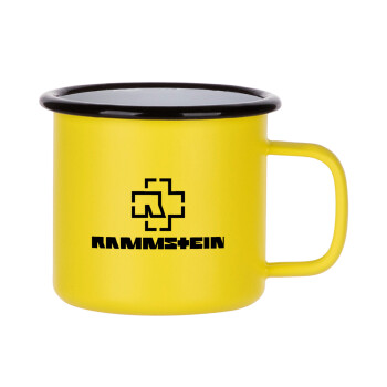 Rammstein, Κούπα Μεταλλική εμαγιέ ΜΑΤ Κίτρινη 360ml