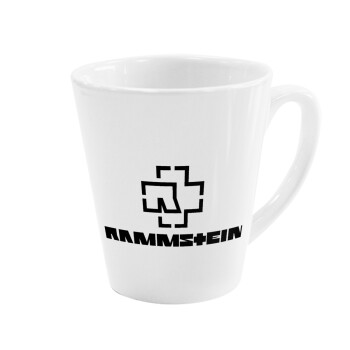 Rammstein, Κούπα κωνική Latte Λευκή, κεραμική, 300ml