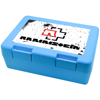 Rammstein, Children's cookie container LIGHT BLUE 185x128x65mm (BPA free plastic)