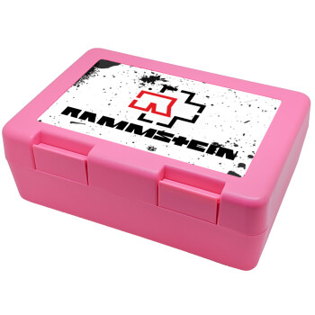 Rammstein, Children's cookie container PINK 185x128x65mm (BPA free plastic)