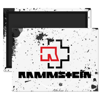 Rammstein, Ορθογώνιο μαγνητάκι ψυγείου διάστασης 9x6cm