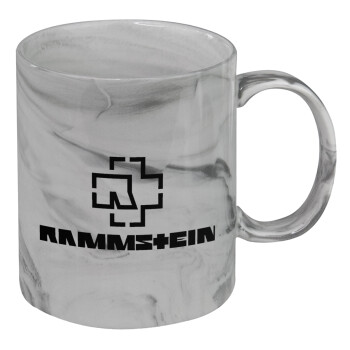 Rammstein, Κούπα κεραμική, marble style (μάρμαρο), 330ml