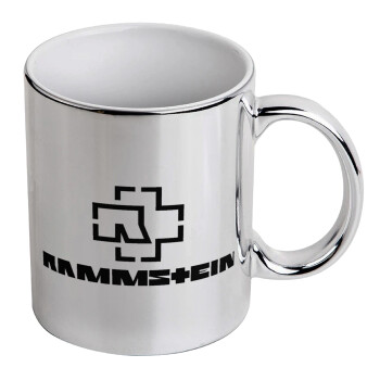 Rammstein, Mug ceramic, silver mirror, 330ml