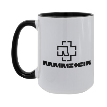 Rammstein, Κούπα Mega 15oz, κεραμική Μαύρη, 450ml
