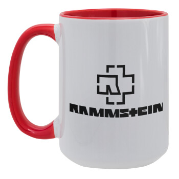 Rammstein, Κούπα Mega 15oz, κεραμική Κόκκινη, 450ml