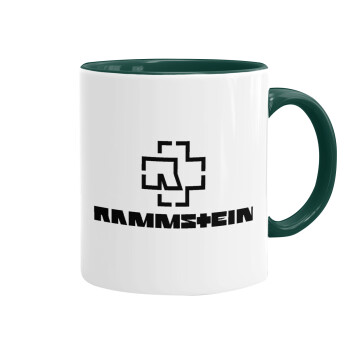 Rammstein, Mug colored green, ceramic, 330ml
