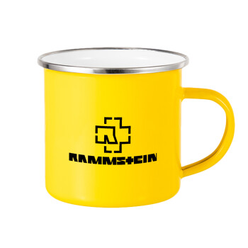 Rammstein, Κούπα Μεταλλική εμαγιέ Κίτρινη 360ml