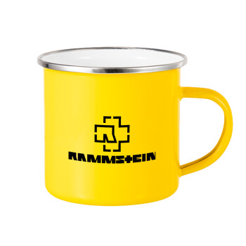 Rammstein, Yellow Enamel Metallic Cup 360ml