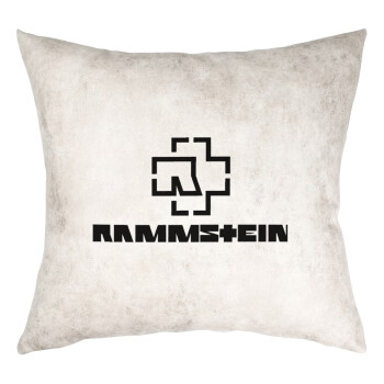 Rammstein, Μαξιλάρι καναπέ Δερματίνη Γκρι 40x40cm με γέμισμα