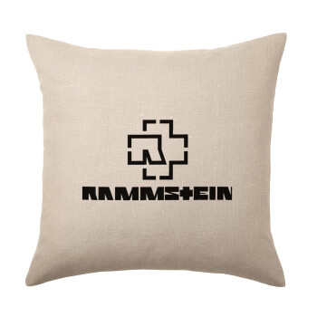 Rammstein, Μαξιλάρι καναπέ ΛΙΝΟ 40x40cm περιέχεται το  γέμισμα