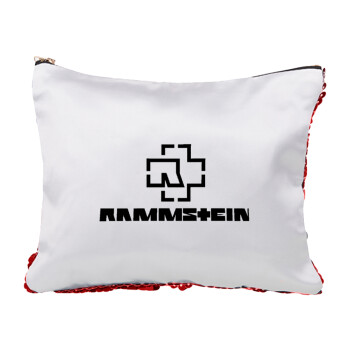 Rammstein, Τσαντάκι νεσεσέρ με πούλιες (Sequin) Κόκκινο