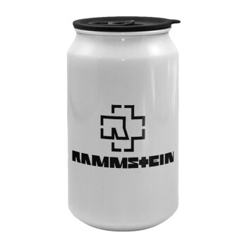 Rammstein, Κούπα ταξιδιού μεταλλική με καπάκι (tin-can) 500ml