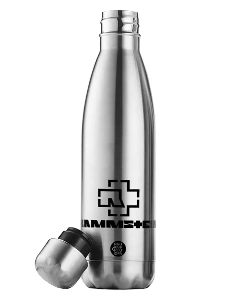 Rammstein — Μεταλλικό παγούρι θερμός Inox (Stainless steel), διπλού τοιχώματος, 500ml