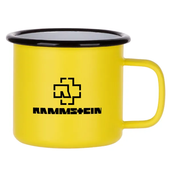 Rammstein — Κούπα Μεταλλική εμαγιέ ΜΑΤ Κίτρινη 360ml