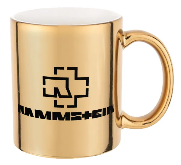 Rammstein — Κούπα κεραμική, χρυσή καθρέπτης, 330ml