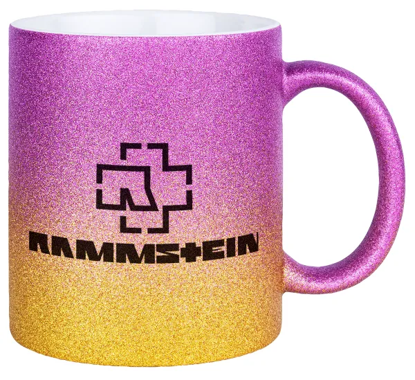 Rammstein — Κούπα Χρυσή/Ροζ Glitter, κεραμική, 330ml