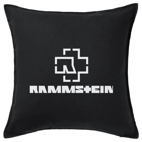 Rammstein — Μαξιλάρι καναπέ Μαύρο 100% βαμβάκι, περιέχεται το γέμισμα (50x50cm)