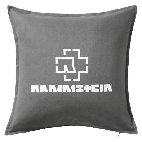 Rammstein — Μαξιλάρι καναπέ Γκρι 100% βαμβάκι, περιέχεται το γέμισμα (50x50cm)