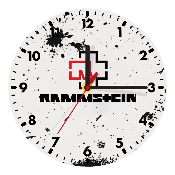 Rammstein — Ρολόι τοίχου ξύλινο (20cm)