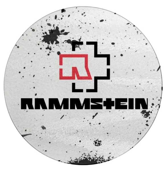 Rammstein — Επιφάνεια κοπής γυάλινη στρογγυλή (30cm)