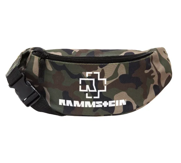 Rammstein — Unisex waist bag (banana) in Jungle camouflage color with 2 pockets