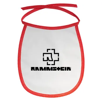 Rammstein, Σαλιάρα μωρού αλέκιαστη με κορδόνι Κόκκινη
