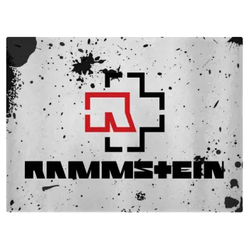 Rammstein, Επιφάνεια κοπής γυάλινη (38x28cm)