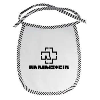 Rammstein, Σαλιάρα μωρού αλέκιαστη με κορδόνι Μαύρη