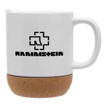 Rammstein, Κούπα, κεραμική με βάση φελού και καπάκι (ΜΑΤ), 330ml