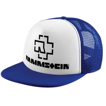 Rammstein, Καπέλο Ενηλίκων Soft Trucker με Δίχτυ Blue/White (POLYESTER, ΕΝΗΛΙΚΩΝ, UNISEX, ONE SIZE)