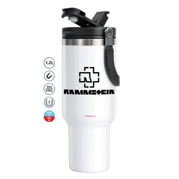 Rammstein, Mega Stainless steel Tumbler with lid, double wall 1,2L