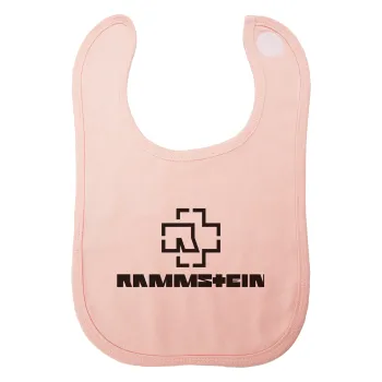 Rammstein, Σαλιάρα με Σκρατς ΡΟΖ 100% Organic Cotton (0-18 months)