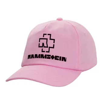 Rammstein, Καπέλο παιδικό casual μπειζμπολ, 100% Βαμβακερό Twill, ΡΟΖ (ΒΑΜΒΑΚΕΡΟ, ΠΑΙΔΙΚΟ, ONE SIZE)